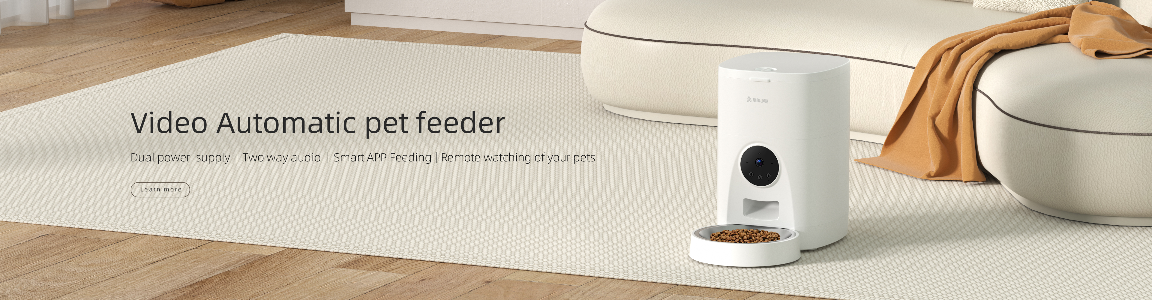video automatic pet feeder