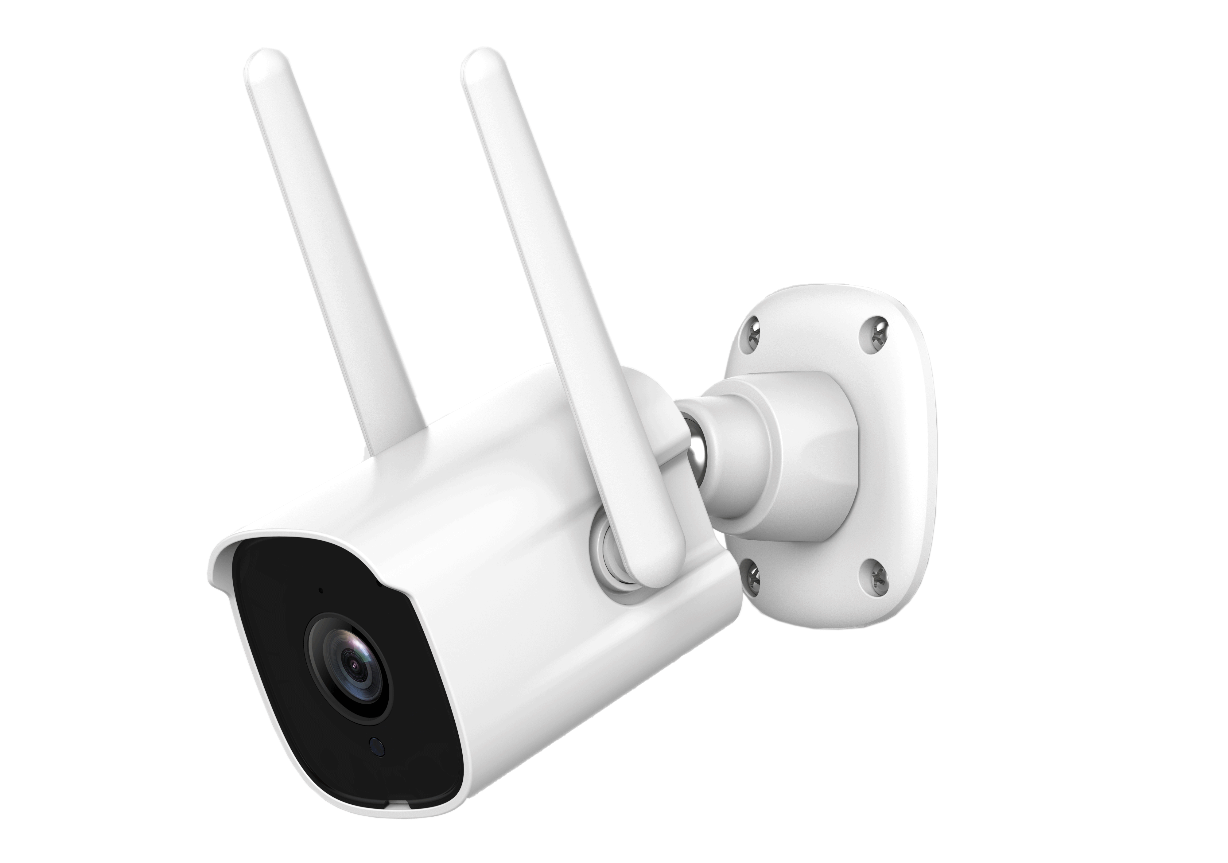 How is webcam surveillance installed?